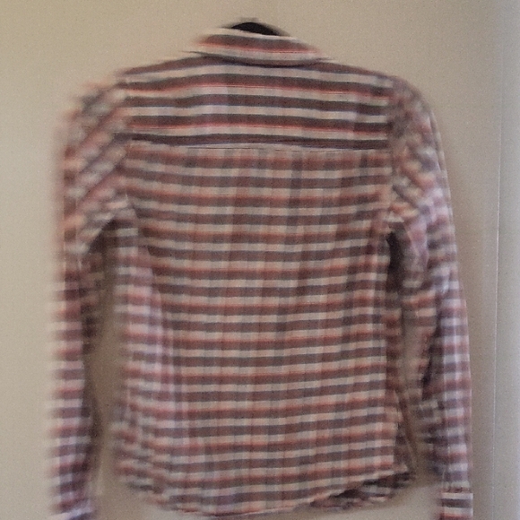 Hollister Womens Multicolor Plaid Button-Down Shirt - Picture 4 of 4